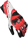 Macna Protego S Motorradhandschuhe Rot/Weiß