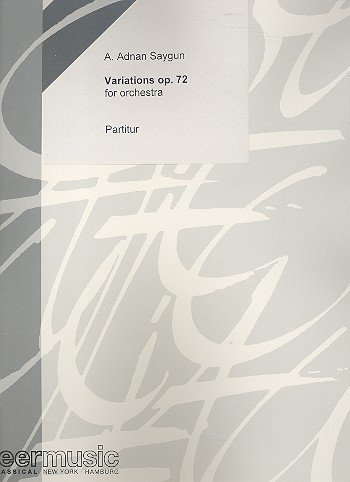 VARIATIONS opus. 72, Partitur