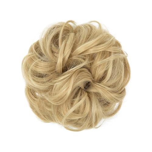 Haarteile Haarknoten Unordentlicher synthetischer Haarknoten for den täglichen Gebrauch, Chignon-Scrunchies, gefälschtes Haarband, Zopf, elastisches Haarteil, Schwanz for Frauen H9 Brötchen Haare(22-6