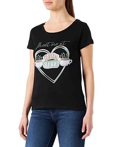 cotton division Damen Wofrients067 T-Shirt, Schwarz, M