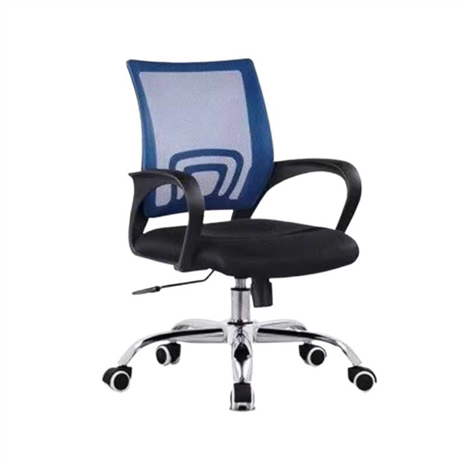 Zhaoj24-05 Bürostuhl Ergonomischer Computerstuhl Konferenz Bürostuhl Rückenlehne Einfacher Heimstudienstuhl Bequemer drehbarer mobiler Stuhl Schreibtischstuhl(Blue+black)