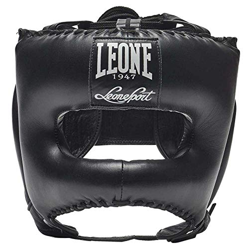 LEONE 1947, Boxhelm, Unisex-Erwachsene, Schwarz, S/M, CS433