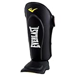 Everlast Unisex - Erwachsene Sport Boxen Schienbeinschutz Elite Muay Thai Shinguard, Schwarz, M