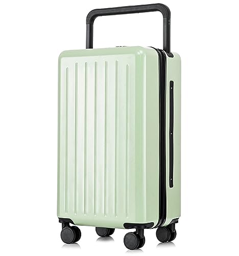 Habrur Rollkoffer Koffer Trolley 24-Zoll-Gepäcksicherheitskoffer Mit Zahlenschloss Und Großem Fassungsvermögen. Verschleißfestes Gepäck Koffer Gepäck Reisekoffer (Color : Grün, Size : 24 inch)