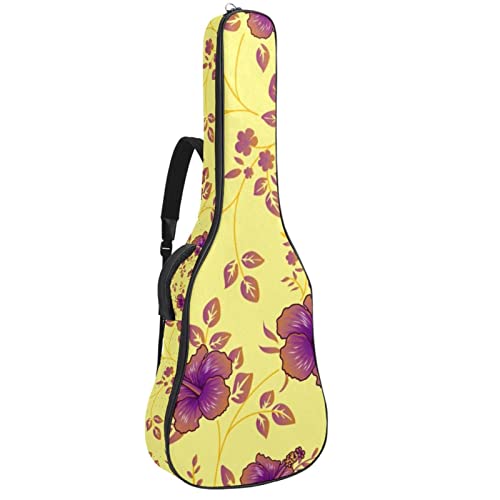 Anfänger Akustikgitarre Bundle Full Size Fichtendecke Cutaway Akustikgitarre Tasche, Gelbe Blumenblume