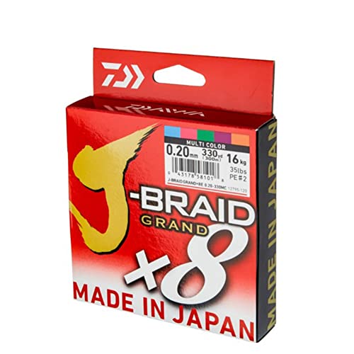 Daiwa - Fishing Braid J Braid Grand 24/100 500 M - Multicolore - 12795524