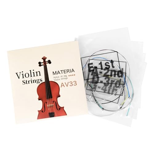 AV33 Violinensaiten Ersatz Rostfreie Nylon Violine Fiddle String für Profi & Student Violinenspieler Violine Zubehör