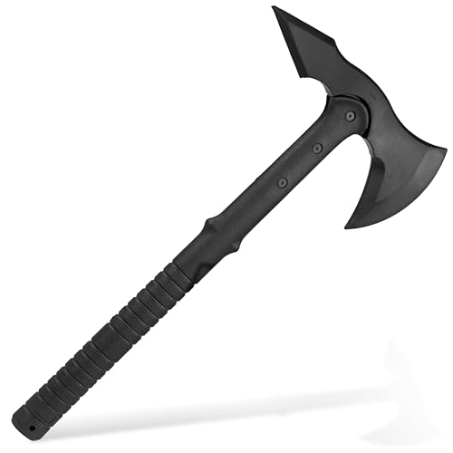 Trainingsaxt stabile Gummiausführung - Axt aus Gummi Tomahawk - Wurfaxt Beil, schwarz