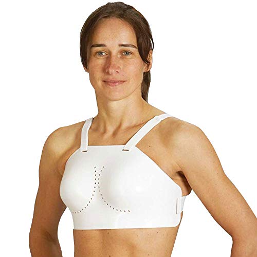 Ju-Sports Brustschutz für Damen Econo Guard - Brustschutz für Kampfsport, Fechten, Hockey, Cricket mit Hartplastikschale I Optimale Passform & leicht I Größe M