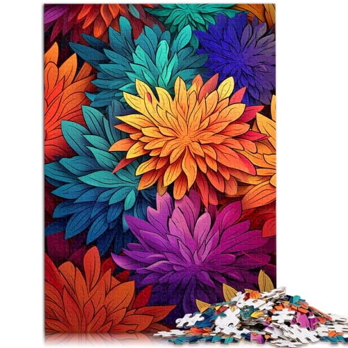 Puzzles Geschenke Spielzeug Herbstblätter Aster Puzzles 1000-Teile-Puzzles für Erwachsene Holzpuzzle Lernen Lernspielzeug Künstlersammlung, Bildende Kunst (50x75cm)