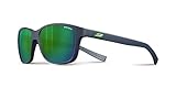 Julbo Sunglasses J 475 Powel 1112 Acetate Plastic Matt Blue Black with Green Mirror Effect