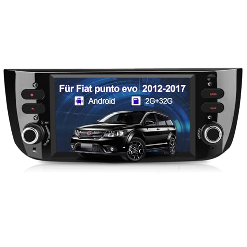 AWESAFE Android 13 Autoradio für FIAT Linea/Punto evo 2012-2015 Radio mit 6.2 Zoll Screen Carplay, Android Auto, Navigation,Bluetooth