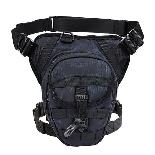 Motorrad Beintasche Motorrad Drop Bein Tasche for Motorradfahrer Multi-Funktions Motorrad Tasche Fanny Pack Hüfte Motorrad Reiten Brust Tasche Oberschenkel Taille tasche Motorrad Tasche Bein(DB-101 BU