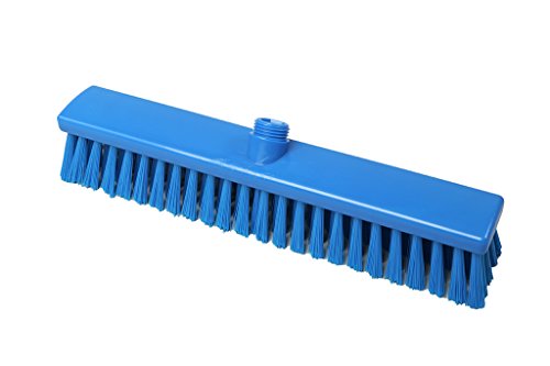 Maya Professional Tools 15009-2 StraßenBesen FBK/Lebensmittelhygiene mit mittelharten Borsten, 400 mm x 60 mm, Blau