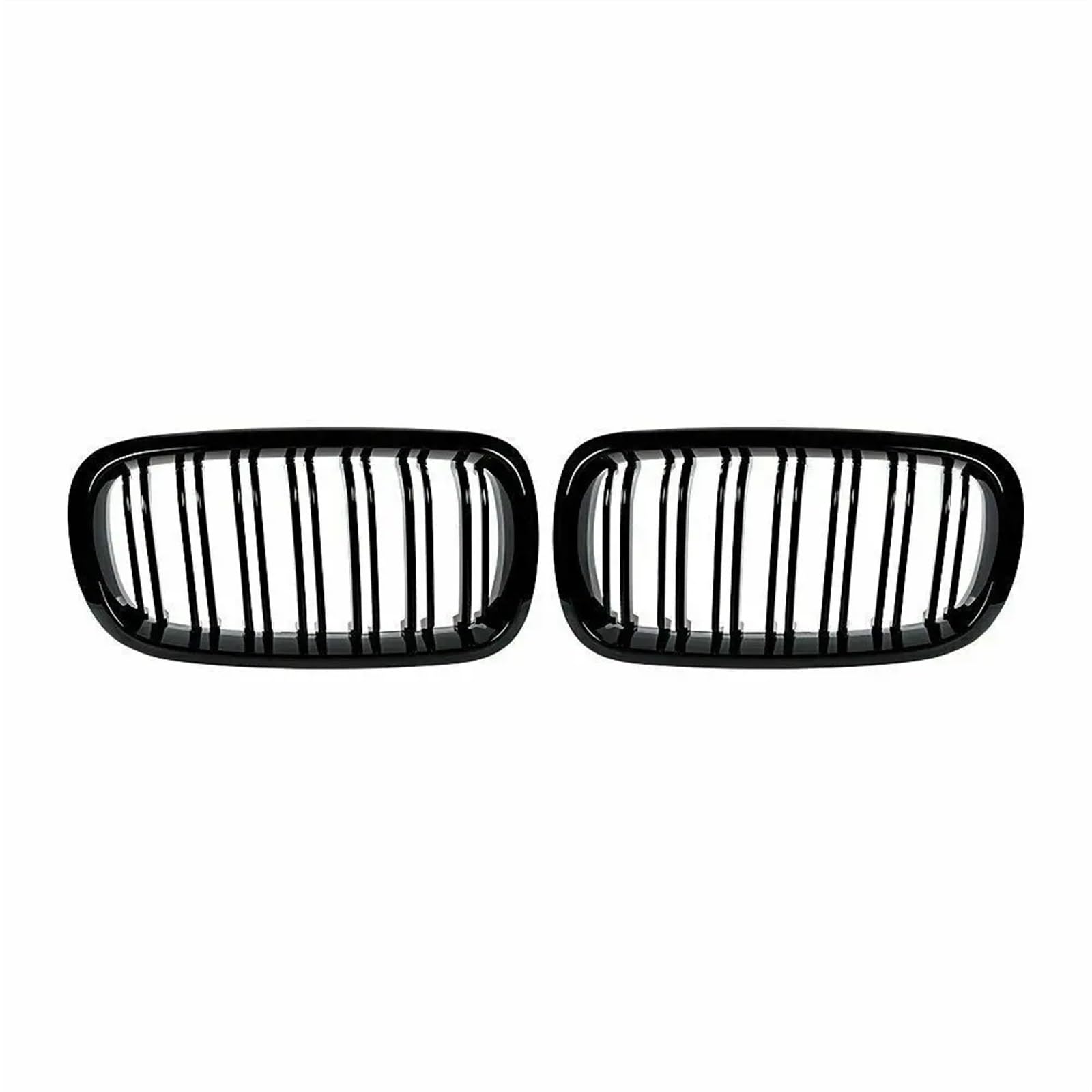 Frontgrills Für X5 F15 X6 F16 X5M F85 X6M F86 2014-2018 Glanz Schwarz Auto Kühlergrill Grill Vorne Niere 2 Linie Doppel Lamellen Front Bumper Grille