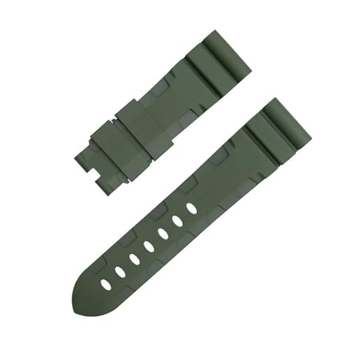 IOTUP Uhrenarmband aus weichem FKM-Gummi, 22 mm, 24 mm, Zifferblatt für Panerai-Armband für PAM1392/0682 Serie, Uhrenarmband, Zubehör, 22 mm, Achat