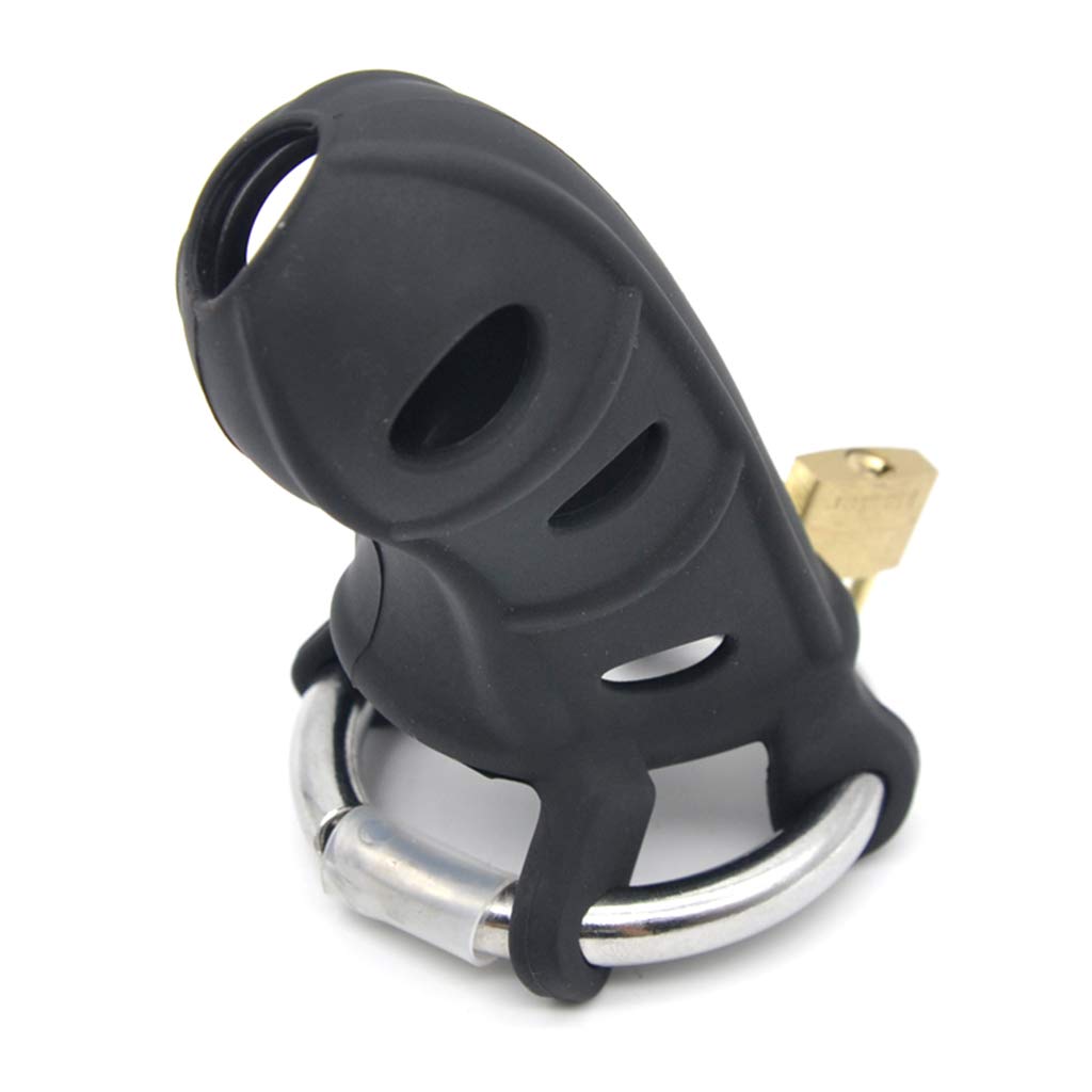 Adjustable Size Soft Silicone Male Chastity Device,Penis Ring,Virginity Lock,Chastity Lock/Belt