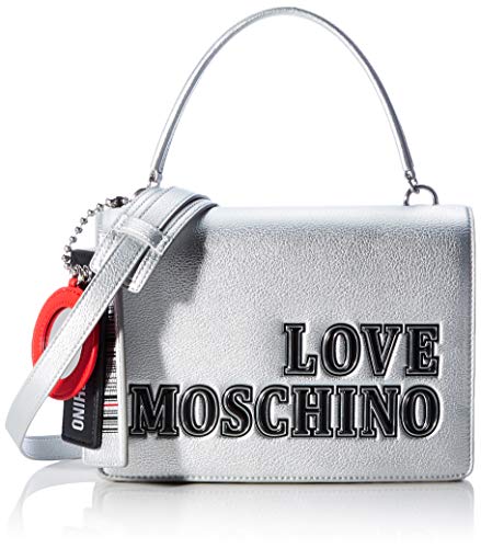 Love Moschino Damen JC4238PP0BKG0902 Umhngetasche, Silver