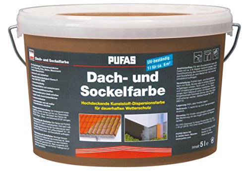 Pufas Dach- und Sockelfarbe Acrylatfarbe 5,000 L