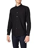 Merc of London Herren Albin, Shirt Smoking Hemd, Schwarz (Black), XX-Large (Herstellergröße: XXL)