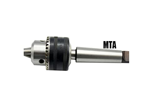 KhUKhu 1 Stück 5/8 Schaft MT1 MT2 Schaft Bohrfutter 0,5–13 mm 3–16 mm Hochleistungs-Kegeldorn-Fräswerkzeug (Größe: MTA1–3–16 mm)