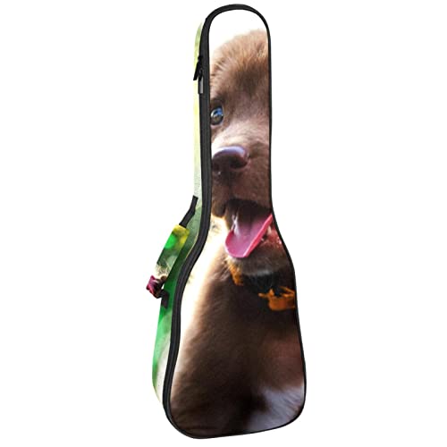 Ukulele Koffer Kleiner Hund Ukulele Tasche 21 Zoll Wasserdicht Oxford Gig Bag Mit Tasche Für Jungen Mädchen