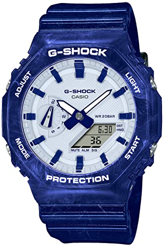 Casio G-Shock GA-2100BWP-2AJR Aoba (Blue Flower) Design Modell Versand aus Japan veröffentlicht im Juni 2022, blau, Blau