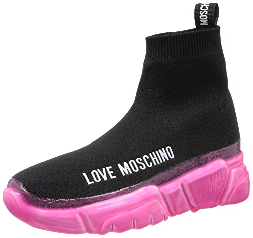 Love Moschino Damen Ja15463g1gizc00a37 W.Sneakers, Schwarz, 37 EU