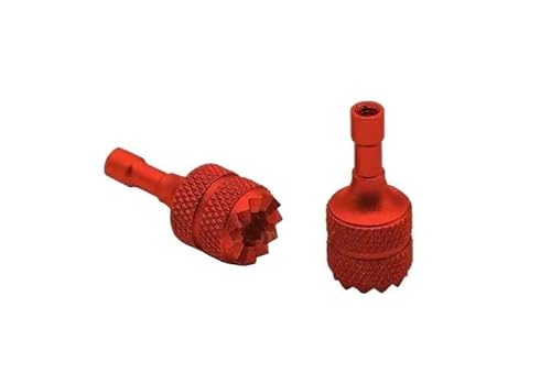 KUANDEDIAN for DJI Mini 4 Pro/Air 3/Mini3 Pro/Mavic 3/RC 2 Joystick-Sticks Fernbedienung Aluminium Ersatzwippe for Drohnenzubehör(Rood)