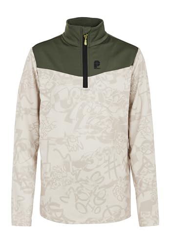 Protest Boys 1/4 Zip Top PRTJOEP 23 JR 10K Wasserdicht Und Atmungsaktive Elastischer Stoff Bamboobeige 164