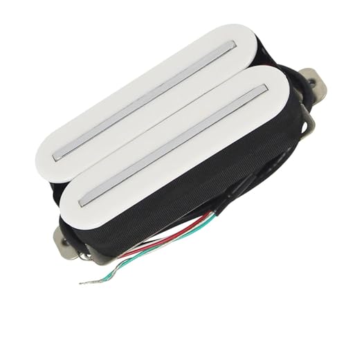 Dual Hot Rail Humbucker Pickup E-Gitarre Pickup Keramik 4-Drähte Weiß Gitarrenzubehör e gitarren tonabnehmer