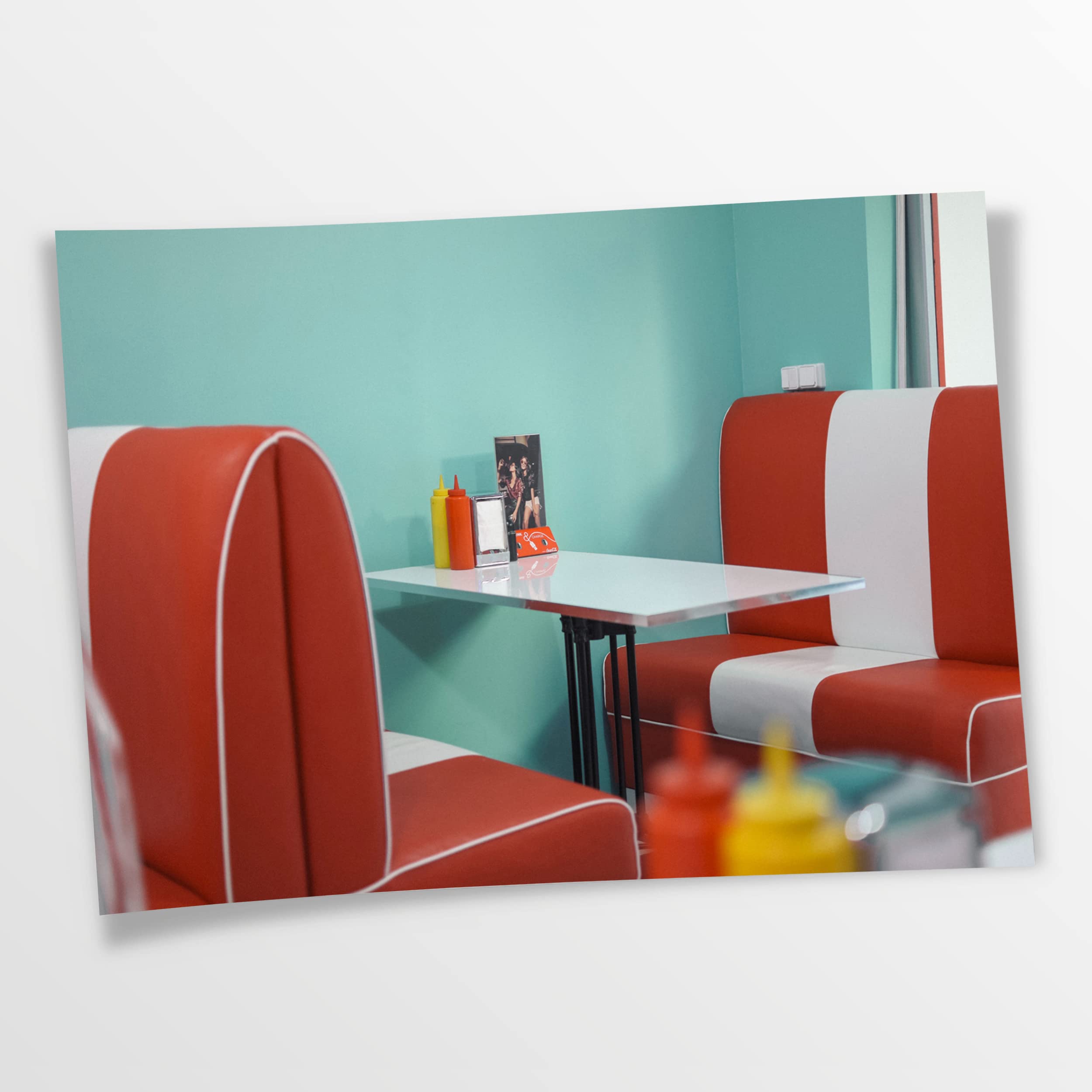 Poster American Diner | Restaurant - Amerikanisch, Retro - Laden, Wohnzimmer - Schlafzimmer, Dekoration, Klein bis XXL