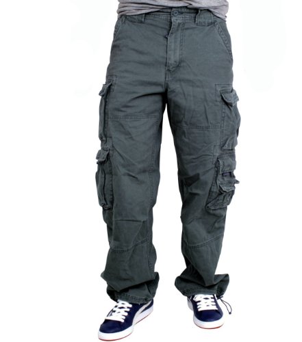 Jet Lag Cargo Hose Pant Herren inkl. Schlüsselband (3XL(40)/32, Ocean Blue)