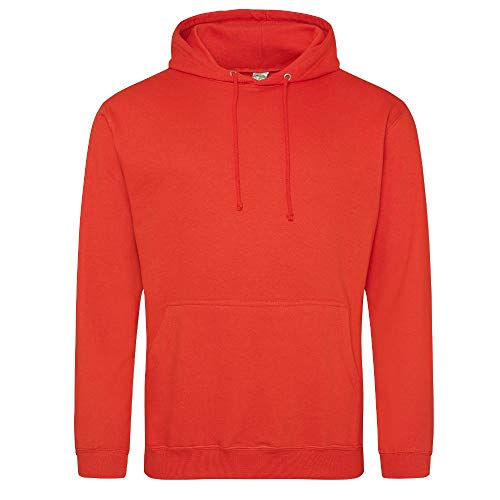 Just Hoods - Unisex College Hoodie/Sunset Orange, 3XL