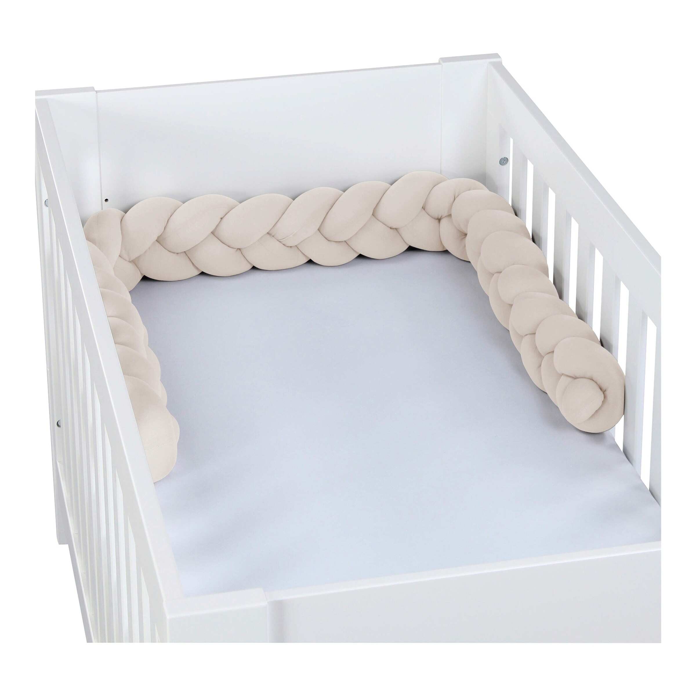 Babybay® Nestchenschlange geflochten 200 cm für Babybetten 2