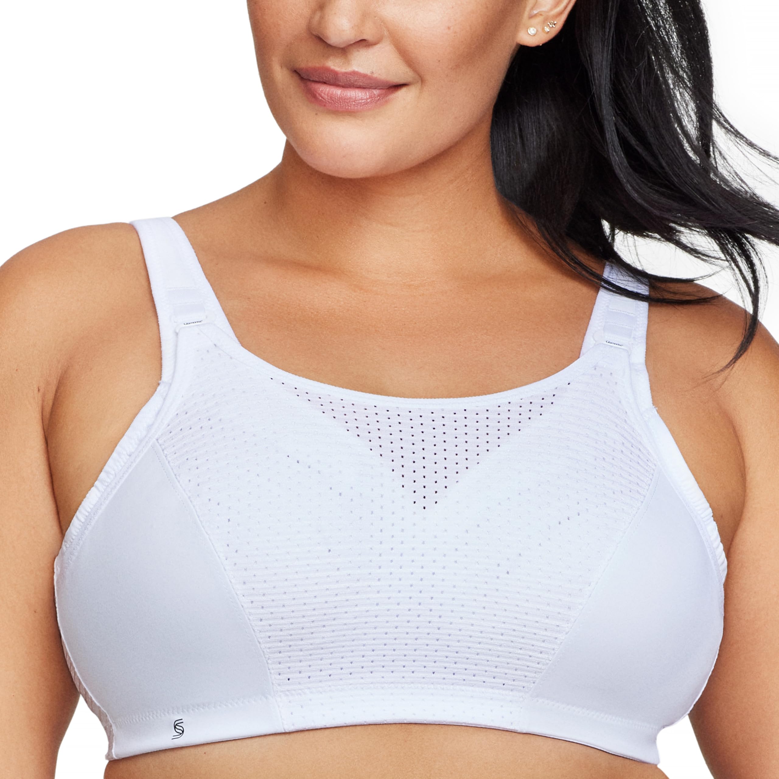 Glamorise Damen 1166 Sports Bra, Weiß, 90H EU