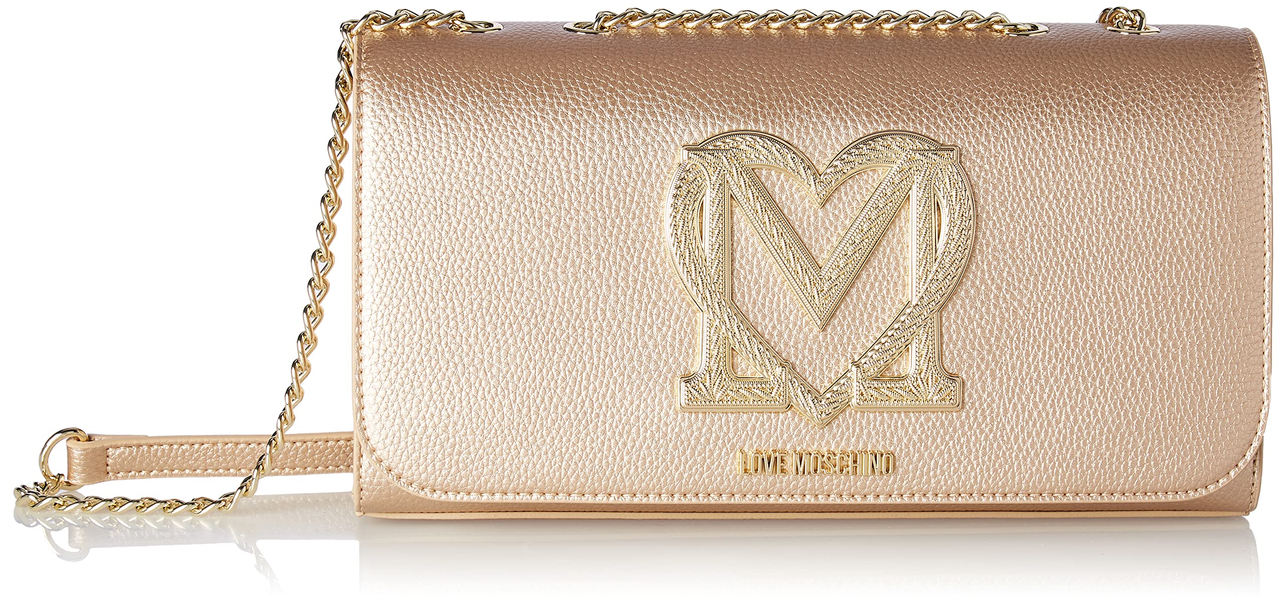 Love Moschino Damen BORSA A SPALLA Umhngetasche, Stahlgrau