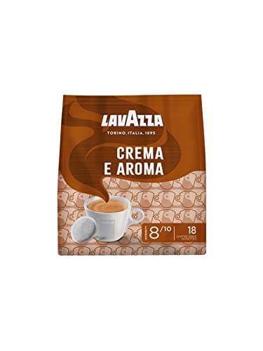 Lavazza Crema e Aroma, cremiger und aromatischer Geschmack, mittlere Röstung, 180 Pads