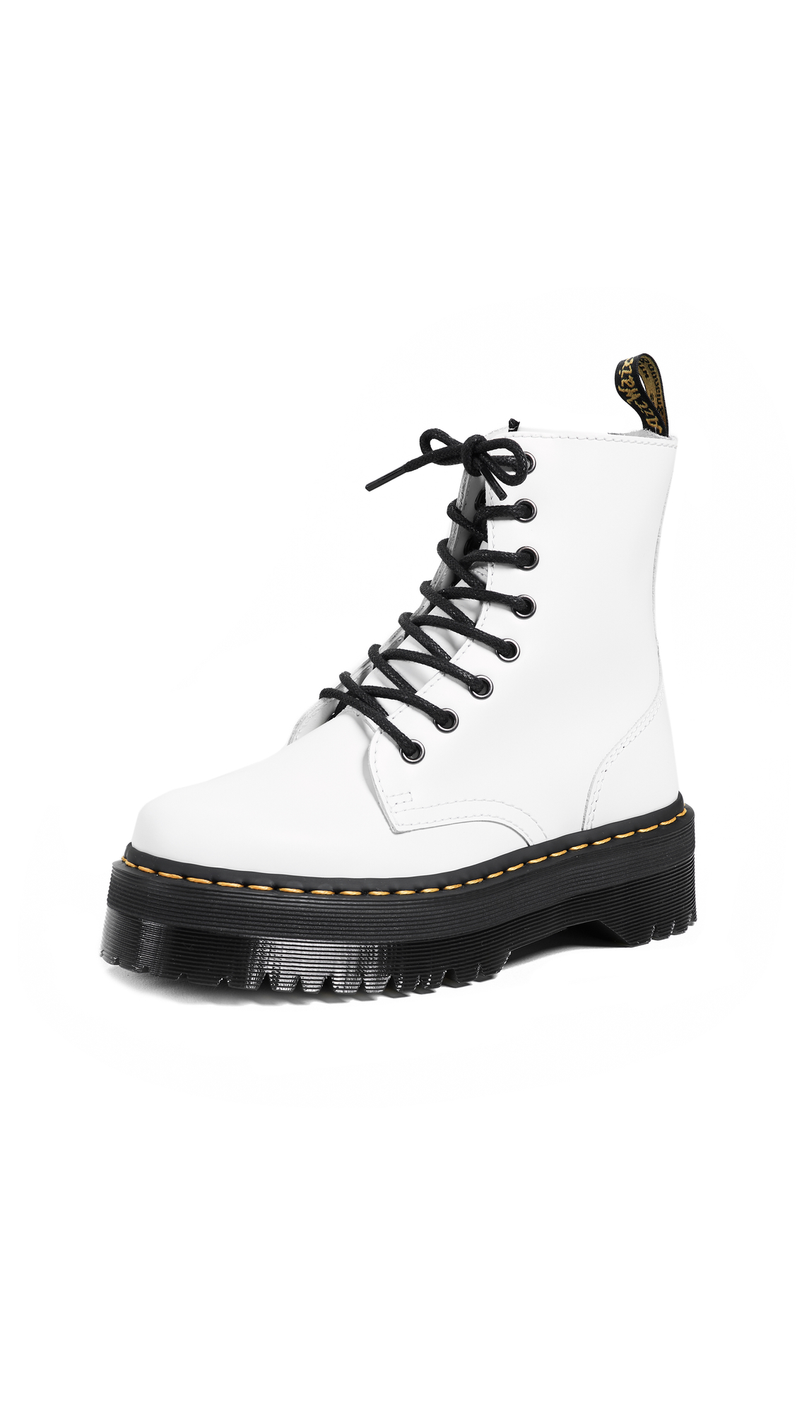 Dr. Martens 15265001 Jadon Polished Smooth, Kampfstiefel für Damen, Weiß, 38 EU