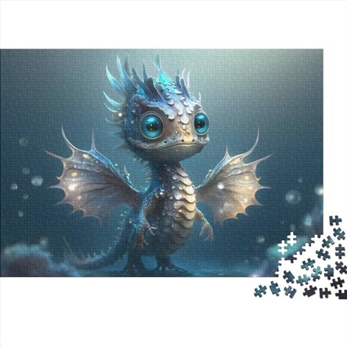 500-teiliges Puzzle für Erwachsene, Baby-Fliegender Drache, Holzpuzzle, Puzzle für Erwachsene und Teenager, pädagogisches Spielzeug zum Stressabbau (Größe 52x38cm)