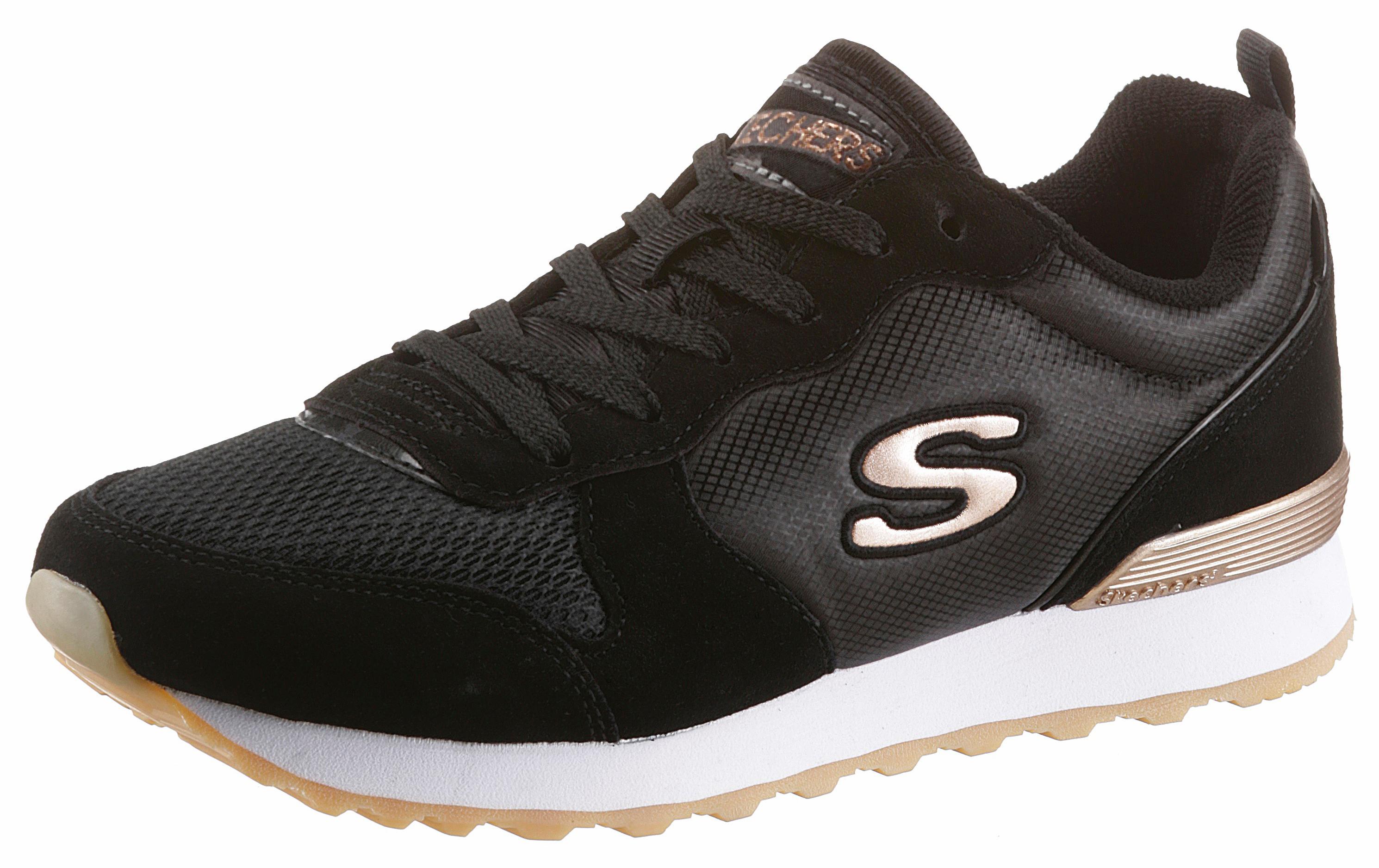 Skechers Sneaker "OG 85 - GOLDN GURL", Freizeitschuh, Halbschuh, Schnürschuh mit Air-Cooled Memory Foam