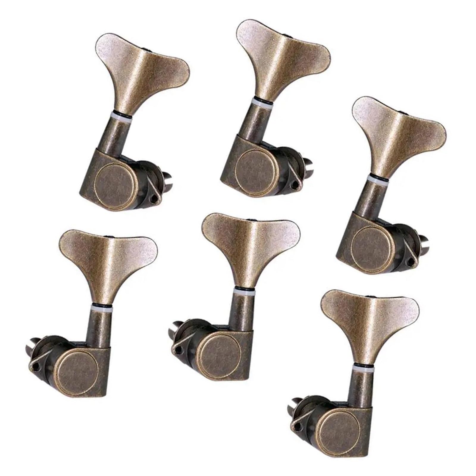 Strings Tuning Pegs Mechaniken Für Gitarre Fish Tail Buttons Bass Guitar String Tuner Pegs Key Machine Head 3L3R BronzeBusiness & Industrie, Elektronik & Messtechnik, Elektronische Bauelemente!