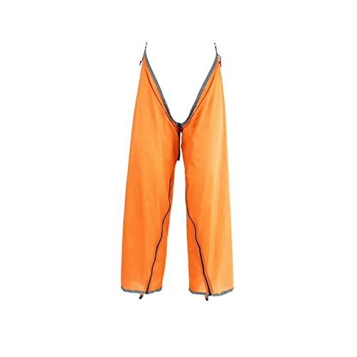 Naugan Multifunktionale Outdoor-Split-Regenhose, Tragbare, Feuchtigkeitsfeste RegenausrüStung, Wander-Regenhose, Verstellbare Regenhose, Orange