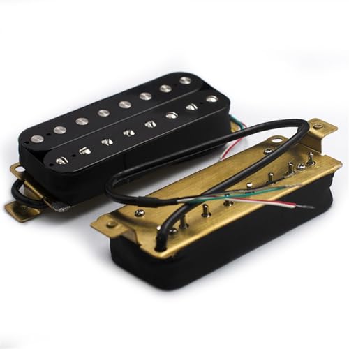 Gitarren-Tonabnehmer Dual Coil 8 Saiten E-Gitarre Humbucker Pickups Hals- Und Steg-Pickup Schwarz (Color : 1Set without frame)