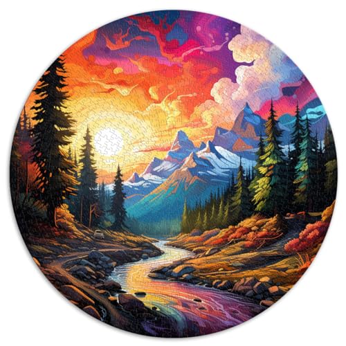 Puzzle für Banff-Nationalpark, Puzzle für Erwachsene, 1000 Teile, 26,5 x 26,5 Zoll, für Puzzles, schwierige und schwere Puzzles für Frauen und Männer