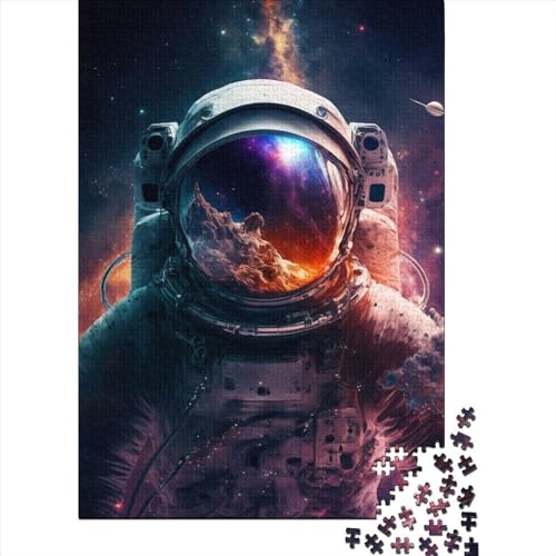 1000 Puzzles für Erwachsene, 1000 Teile, Astronauten-Holzpuzzle, Puzzles für Erwachsene und Teenager, tolle Geschenke für die ganze Familie (Größe 29,53 x 19,69 Zoll)