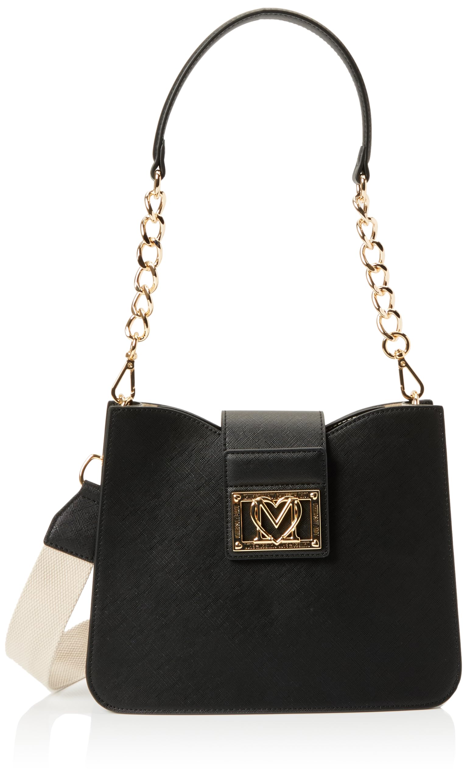 Love Moschino Damen Schultertasche, Schwarz Schultertasche, Schwarz