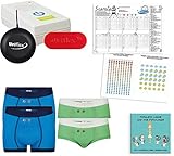 Contessa Toilettentraining Komplettpaket schnurloser Bettnässer Alarm mit Vibration plus 2 Sensorhosen - Jungen Größe: 176/182 (16-17 Jahre)