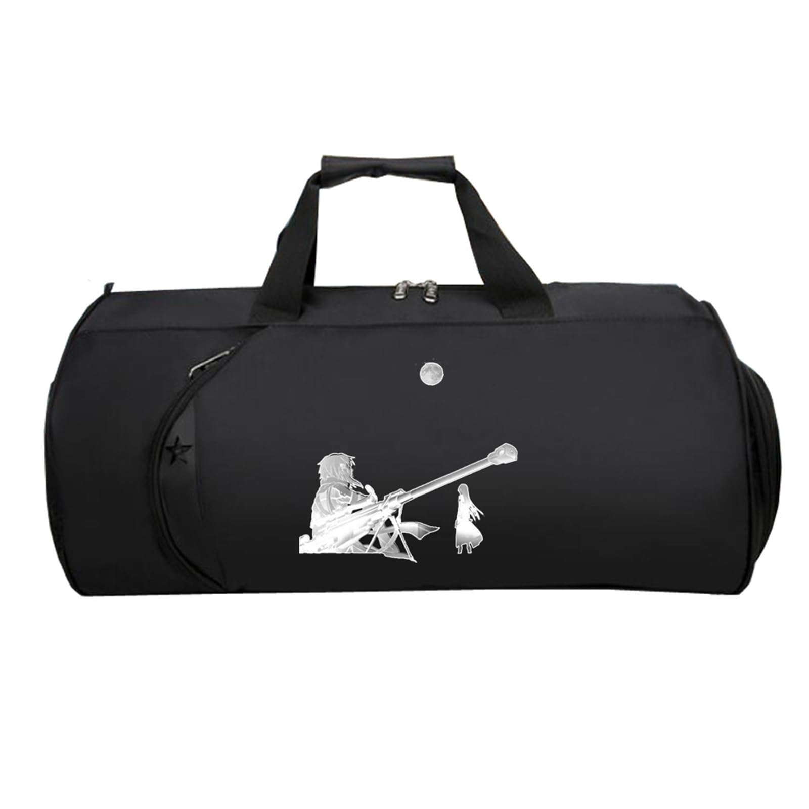 Swo-rd Art Onli-ne HandgepäCk Tasche, Faltbare Reisetasche HandgepäCk, Weekender HandgepäCk Koffer füR Herren Und Damen Flugzeug(Black 22)