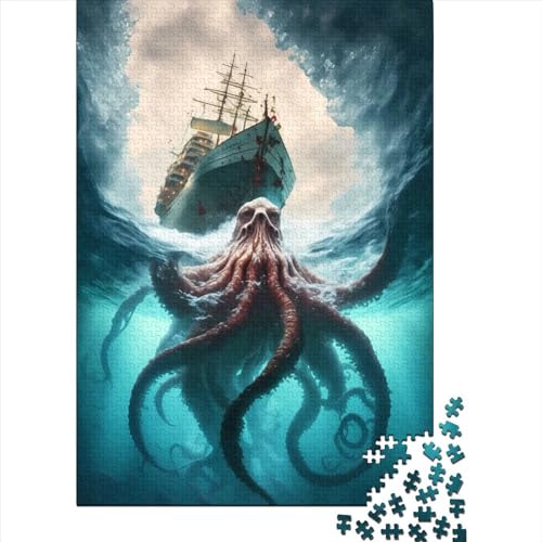 Schwierige, anspruchsvolle Puzzles mit 1000 Teilen Master of The Seas, Puzzles für Erwachsene, Teenager, Puzzles für Erwachsene, Geschenke (Größe: 75 x 50 cm)